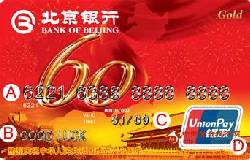 北京银行建国60周年银联标准主题卡