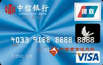 中信标准卡(银联+VISA)