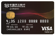 民生银行Visa全币种信用卡