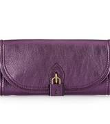 巴宝莉(Burberry) 紫色皮质锁扣手拿包