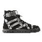 Jean Paul Gaultier高缇耶2013秋冬系列银黑色拼接平底鞋