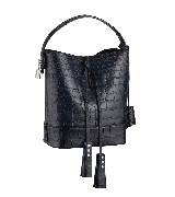Louis Vuitton路易威登2014春夏系列黑色裂纹手拎包