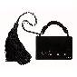 Yves Saint Laurent 黑色麂皮晚装包